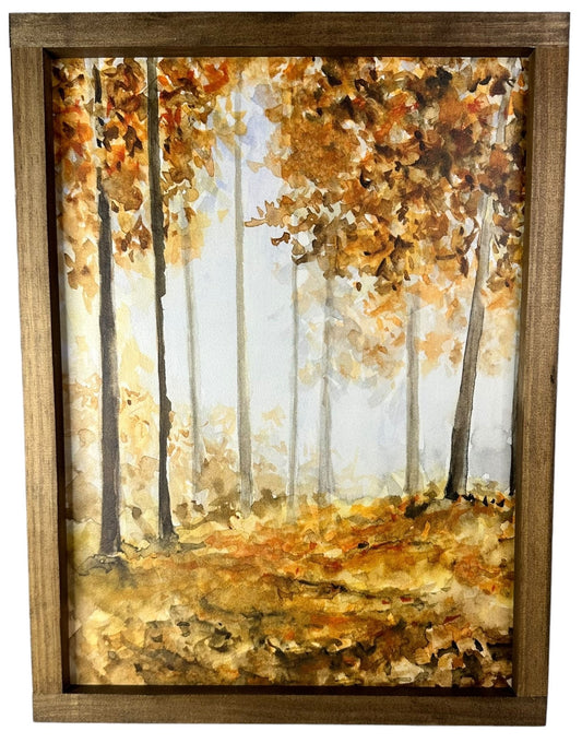 Autumn Watercolor Wall Art