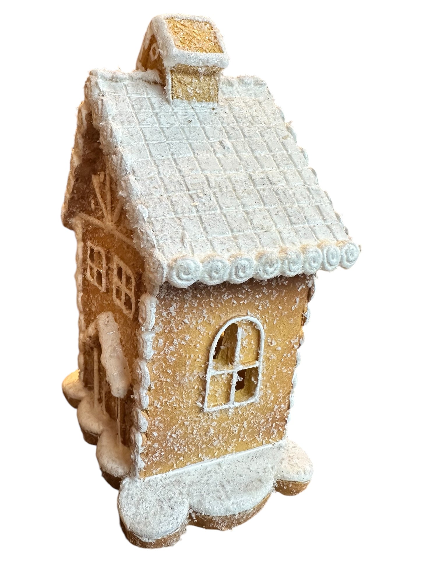 Lighted Iced Gingerbread House