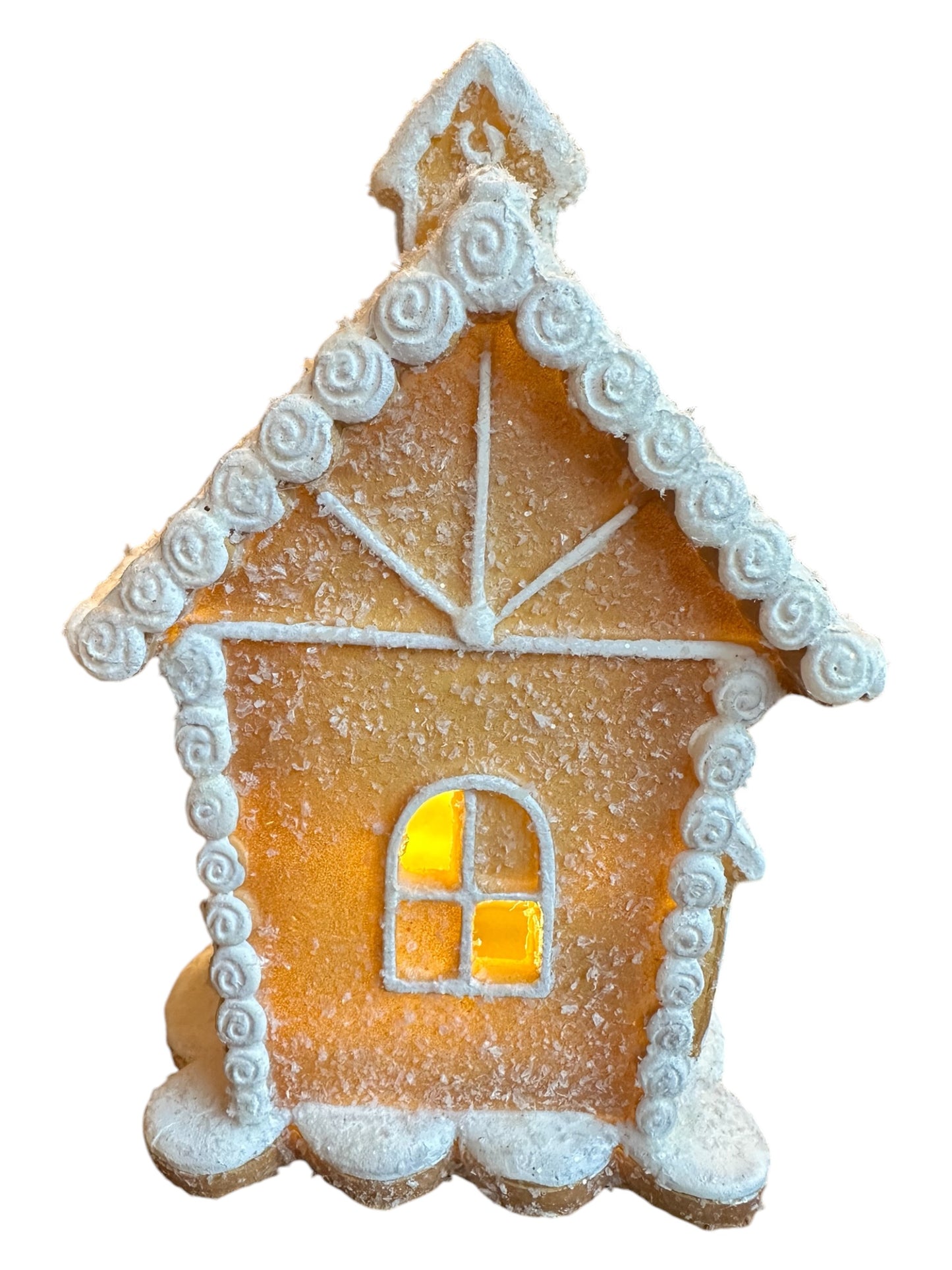 Lighted Iced Gingerbread House