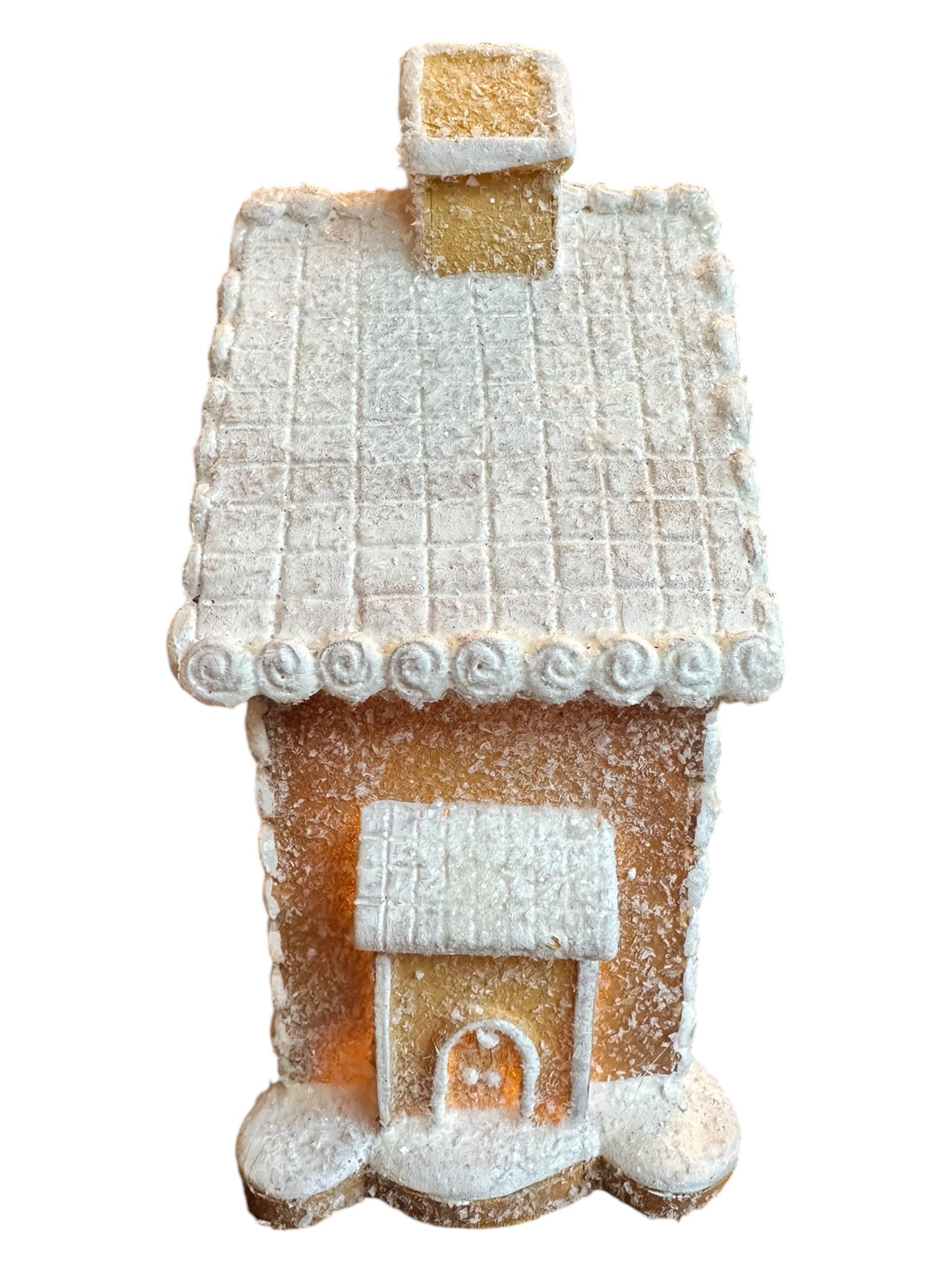 Lighted Iced Gingerbread House