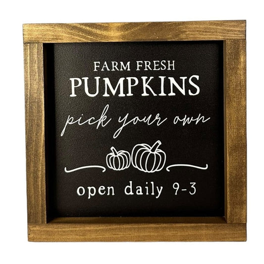 Fall Pumpkin Framed Wall Art