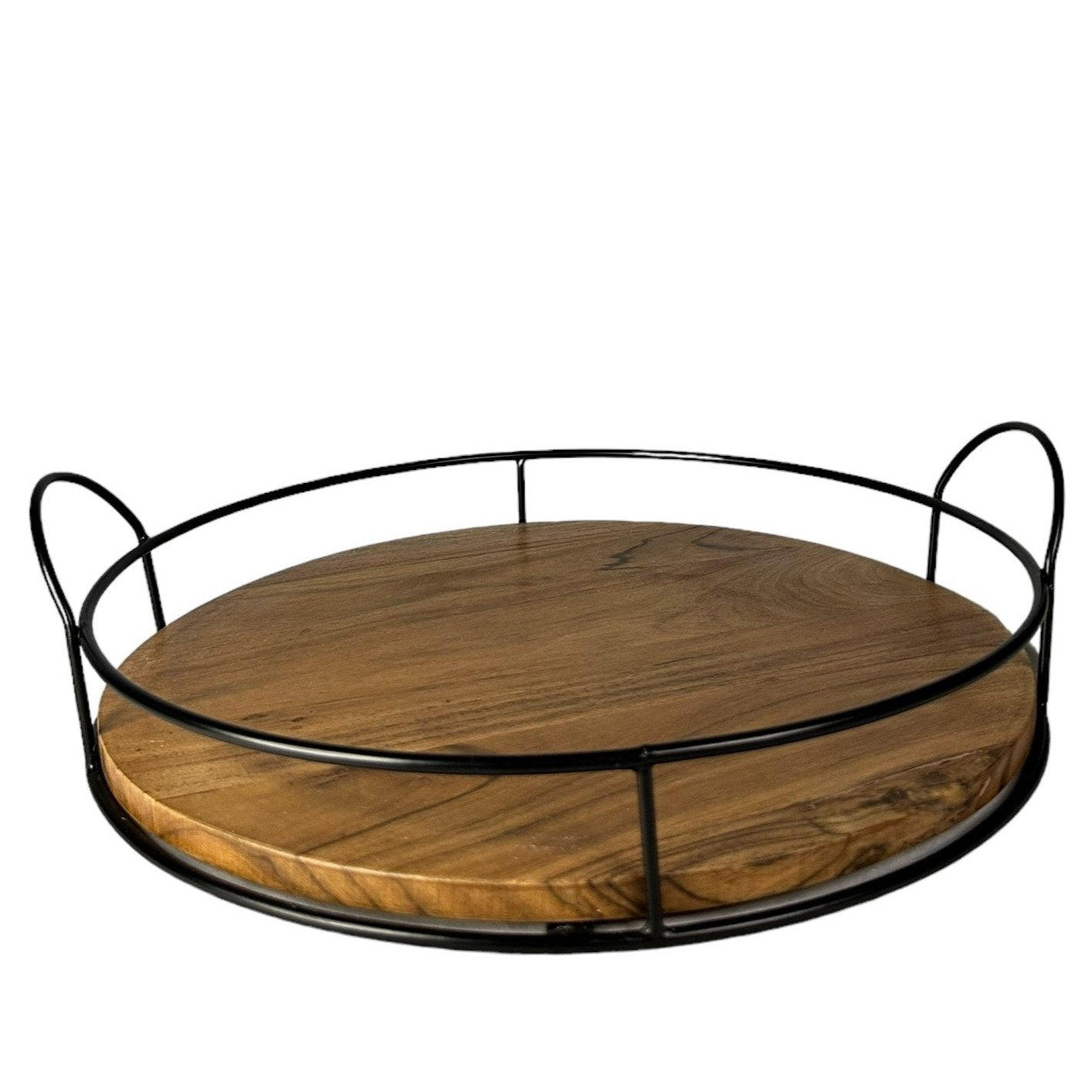 Round Tray with Handles